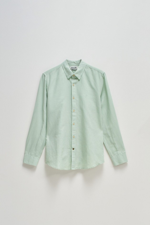 SHIRT WITH LINEN BLEND