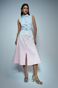MIDI DENIM DRESS