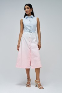 MIDI DENIM DRESS