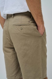 LINEN BLEND SHORTS