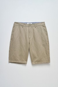LINEN BLEND SHORTS