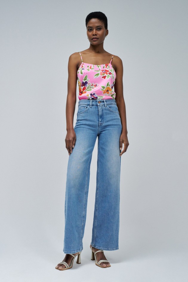 TOP AVEC MOTIF FLORAL