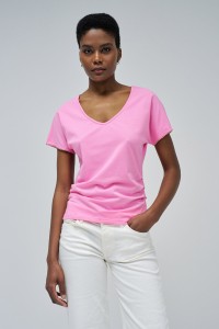 T-SHIRT AVEC FRONCES
