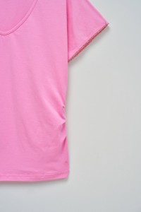 T-SHIRT AVEC FRONCES