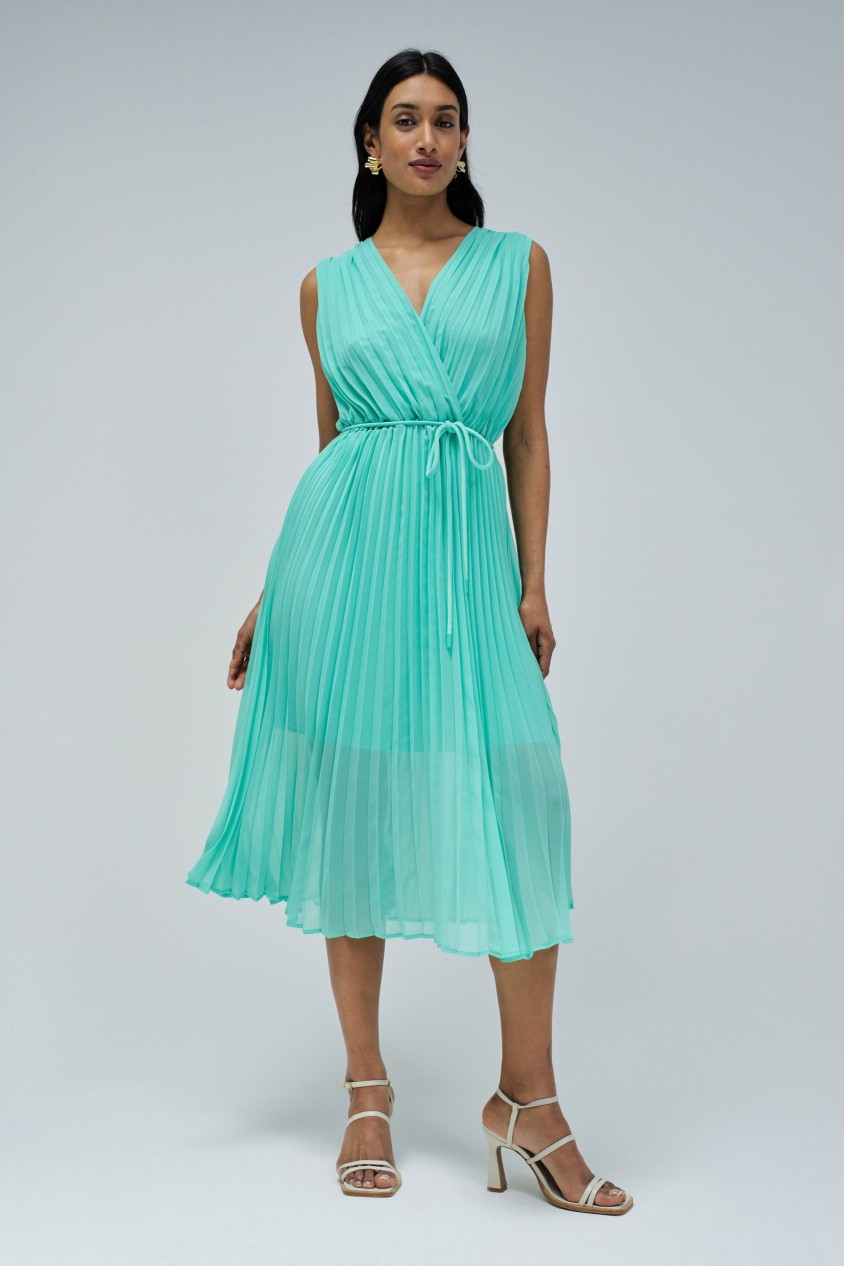 PLEATED DRESS