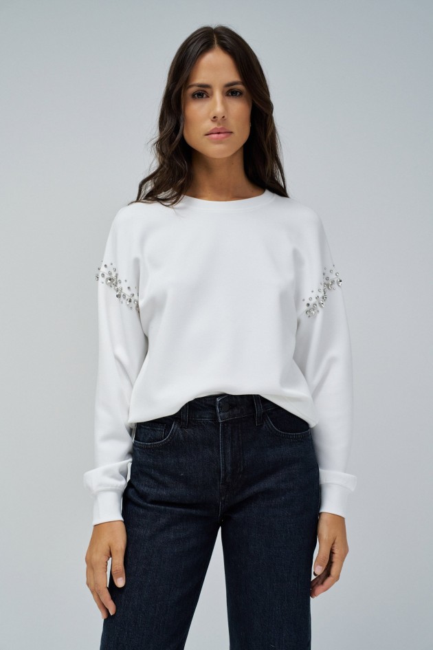 SWEATSHIRT AVEC STRASS