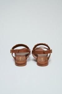 SANDALIAS PLANAS DE PIEL