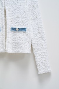 CARDIGAN WITH PEARLS AND GLITTER