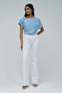 HELLBLAUE BLUSE