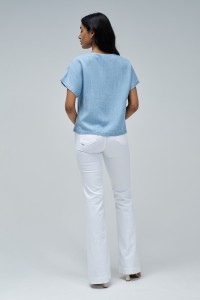 HELLBLAUE BLUSE