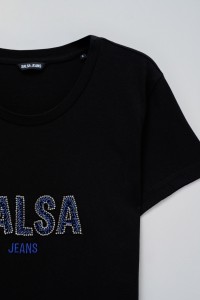 T-SHIRT WITH SALSA LOGO AND BEADS