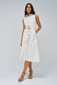 MIDI DENIM DRESS