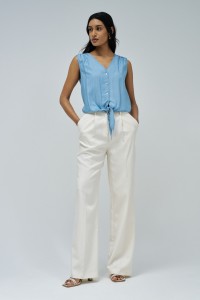 BLUSA EN LIGHTDENIM