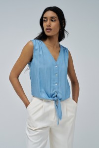 BLUSA EN LIGHTDENIM
