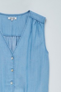 BLUSA EN LIGHTDENIM