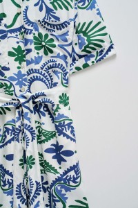 FLORAL SHIRT JUMPSUIT