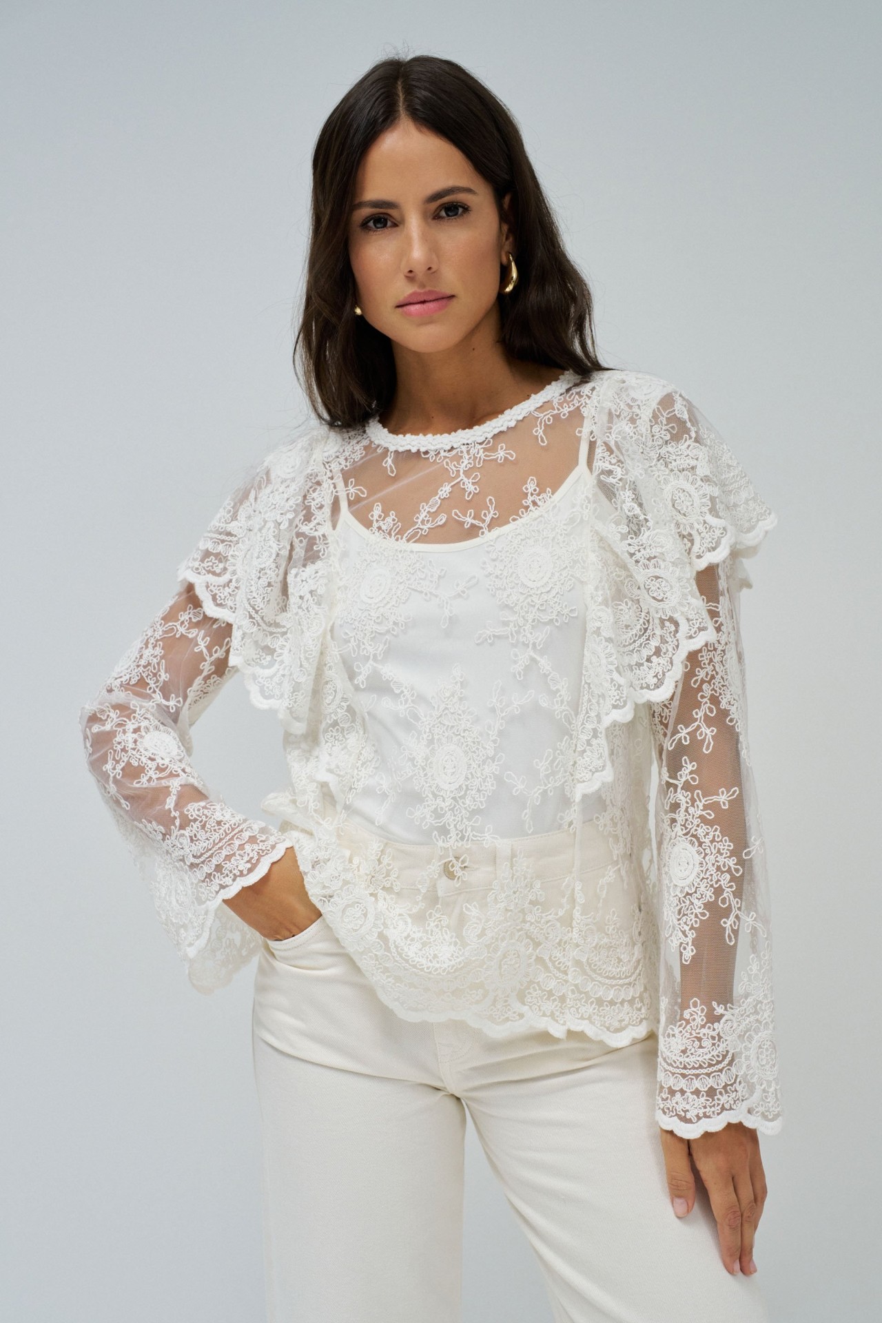 BLOUSE EN DENTELLE