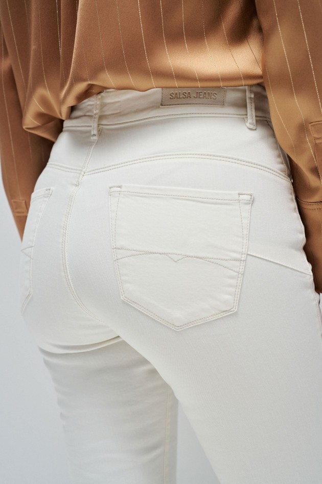 UNBLEACHED FAITH PUSH IN FLARE JEANS
