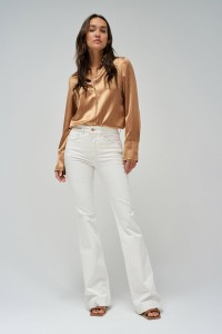 UNBLEACHED FAITH PUSH IN FLARE JEANS