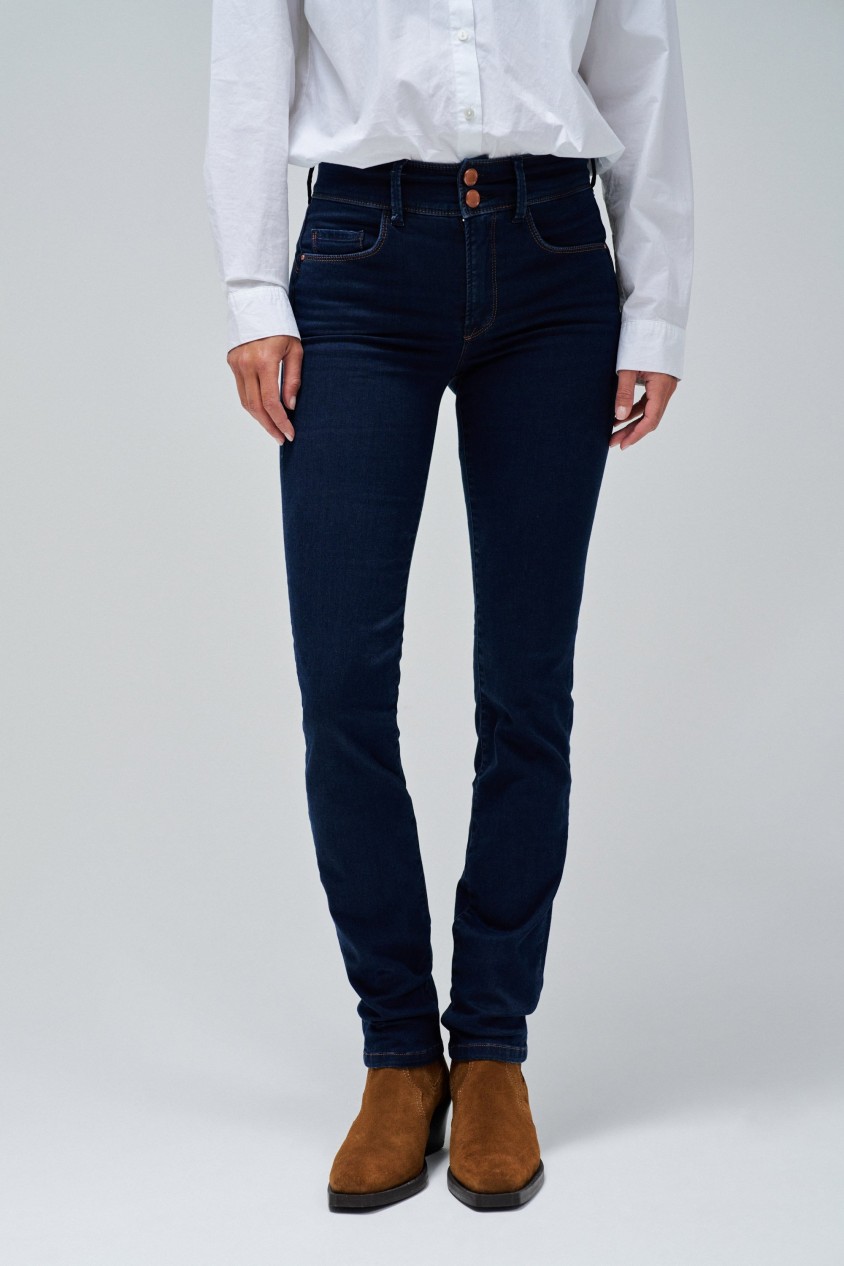 VAQUEROS SECRET PUSH IN SLIM EN DENIM