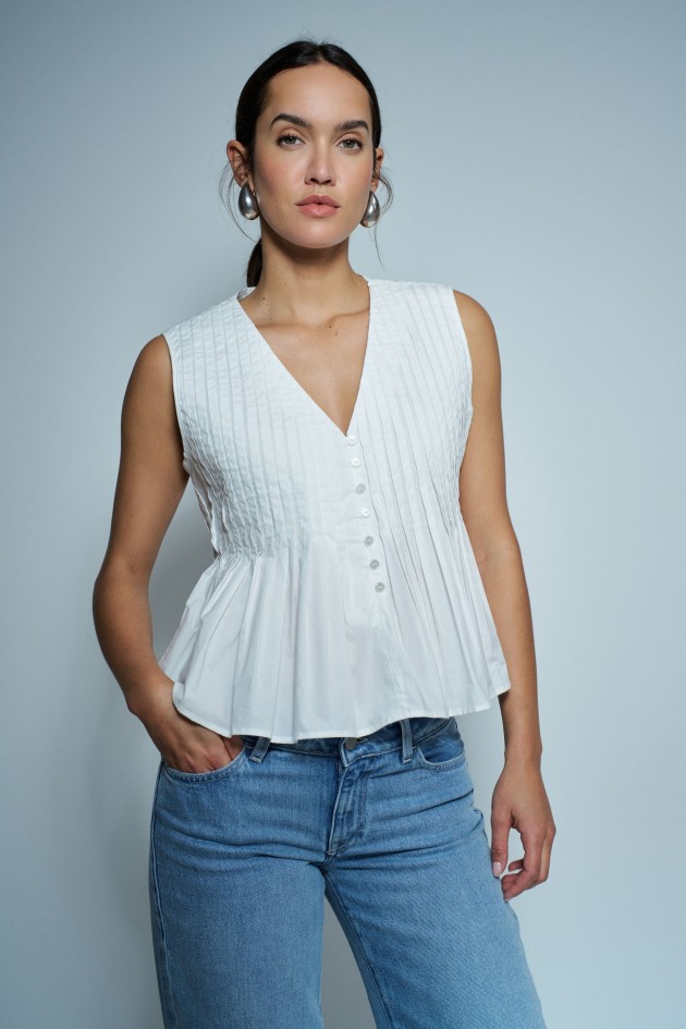 BLUSA PLISSADA