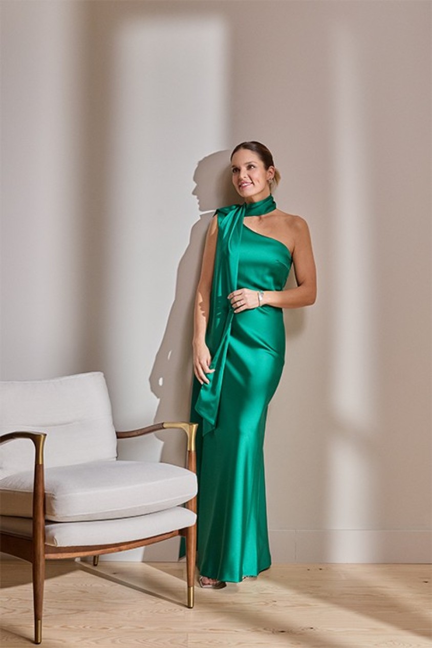 VESTIDO ACETINADO