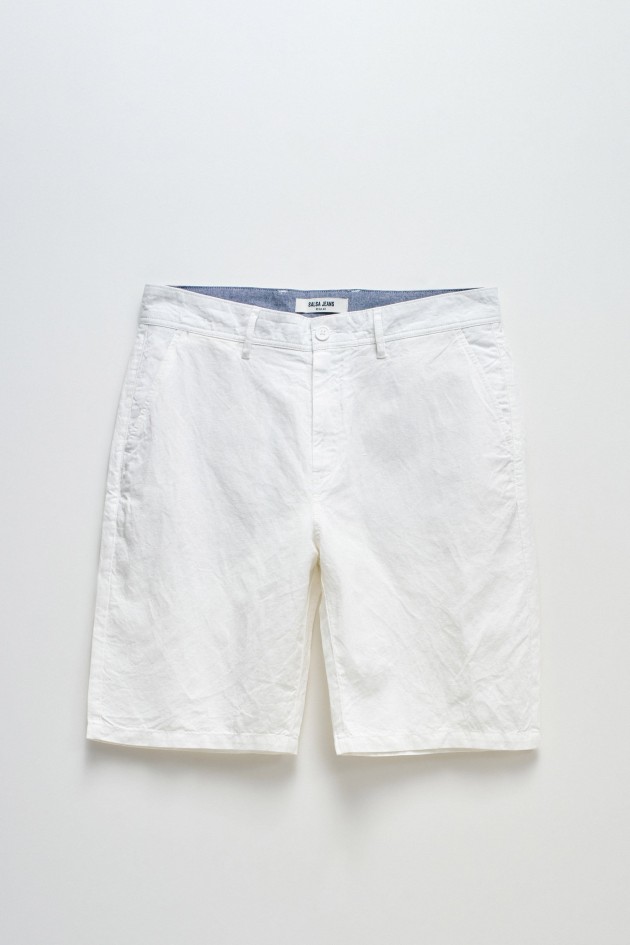 SHORTS EN MLANGE DE LIN