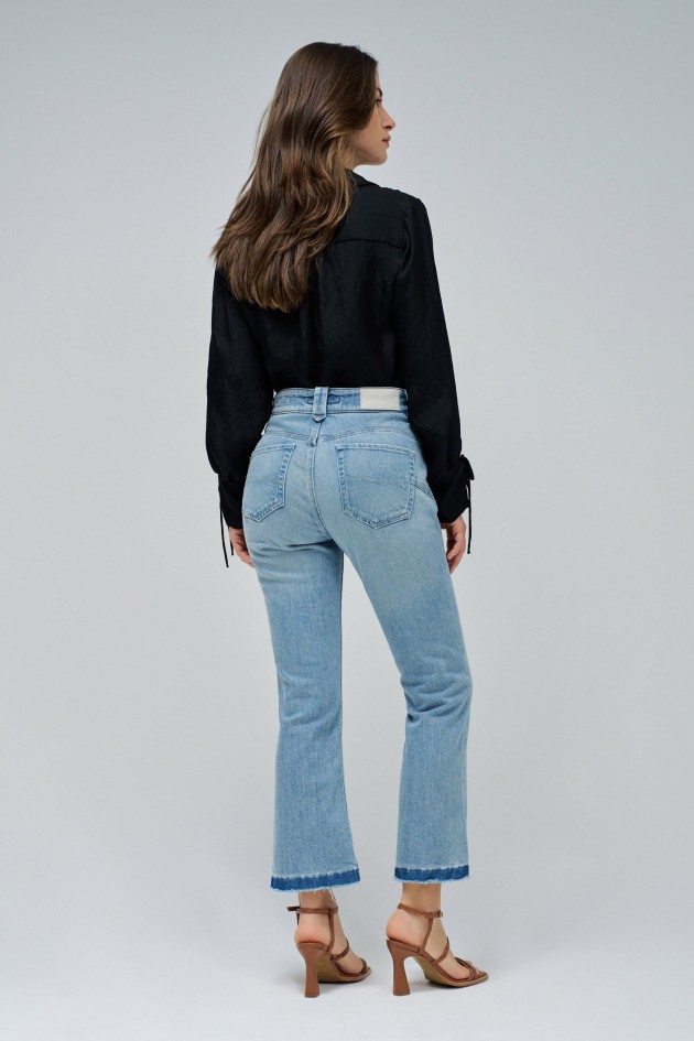 FAITH PUSH IN CROPPED FLARE JEANS