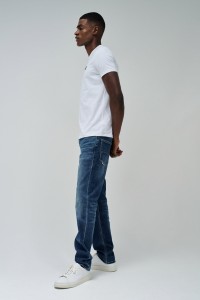 COTTON T-SHIRT WITH SALSA LOGO APPLIQU