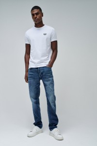 COTTON T-SHIRT WITH SALSA LOGO APPLIQU