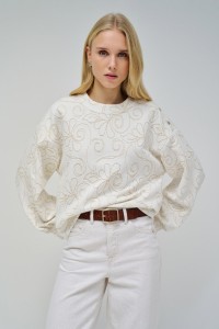 SUDADERA CON BRILLO LUREX
