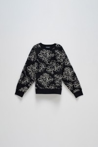 PULL TEXTUR FLORAL