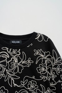 PULL TEXTUR FLORAL