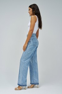 WIDE LEG LIGHTDENIM JEANS