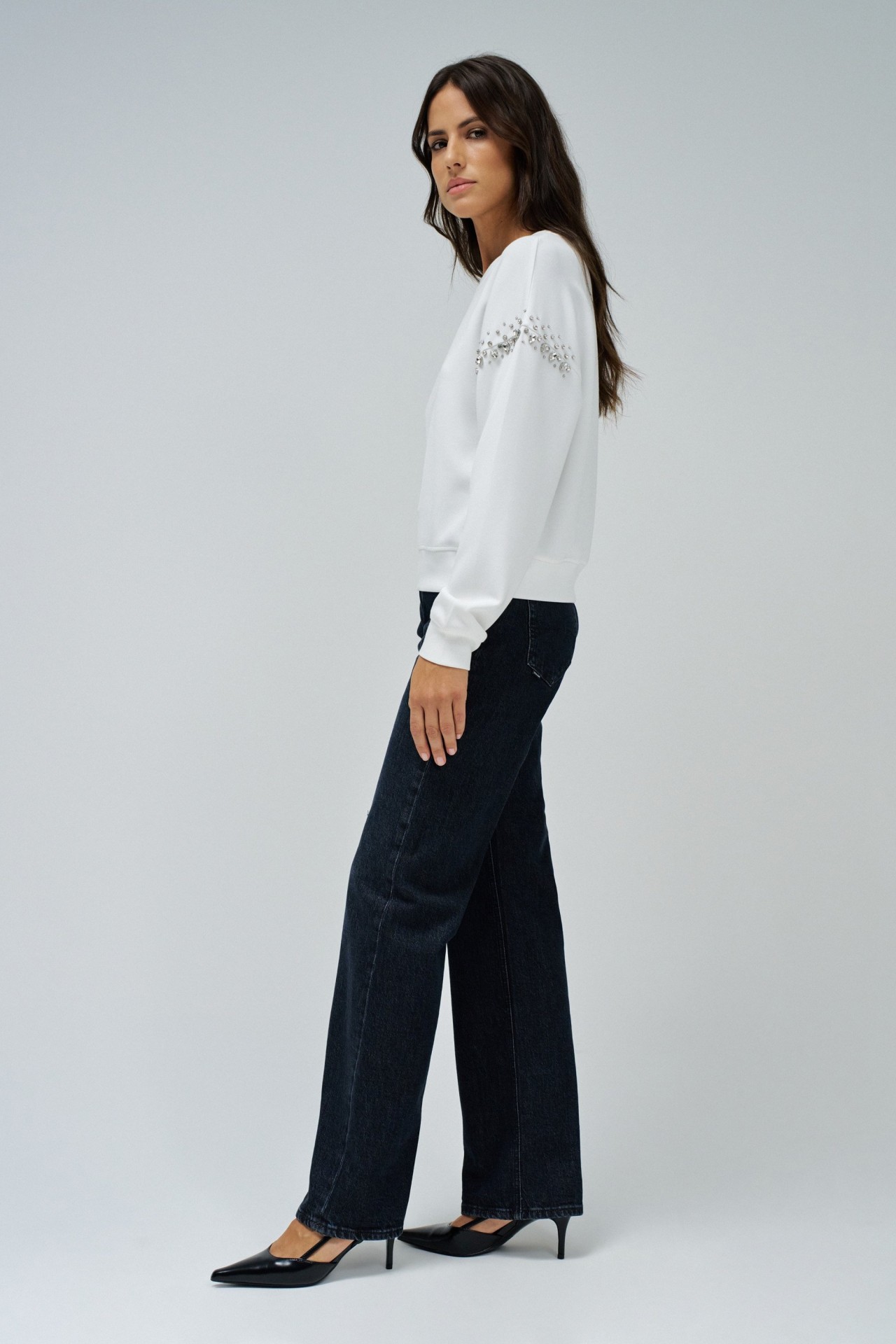 SWEATSHIRT AVEC STRASS