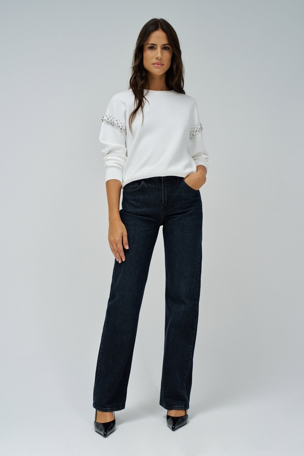 SWEATSHIRT AVEC STRASS