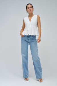 PLEATED BLOUSE