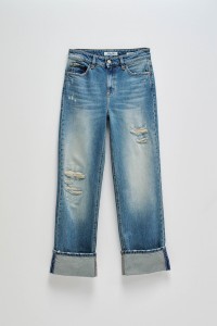 JEANS TRUE DROIT AVEC DCHIRURES