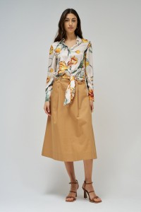 MIDI SKIRT IN FABRIC