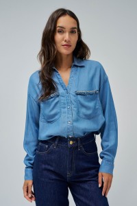 HEMD LIGHTDENIM MIT TASCHE
