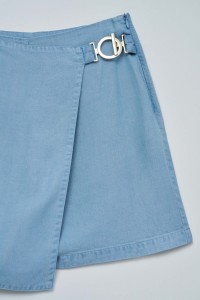 SKORT EM LIGHTDENIM