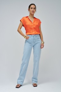 SATIN BLUSE