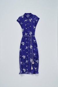 VESTIDO CAMISERO CON BORDADOS