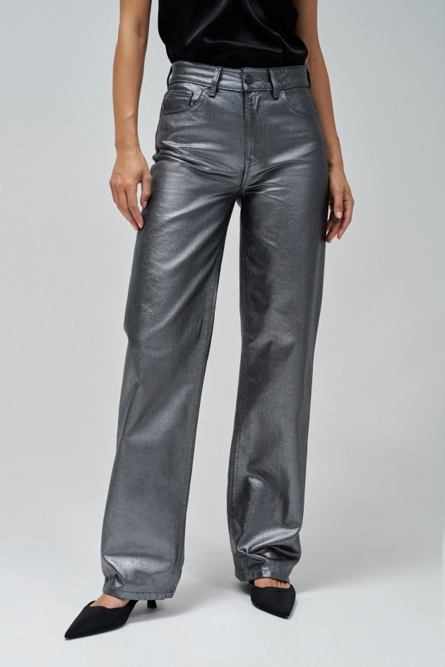 TRUE STRAIGHT TROUSERS IN COATING