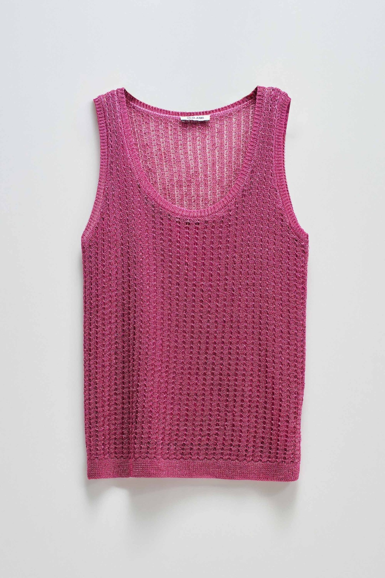 TOP EM MALHA BRILHANTE