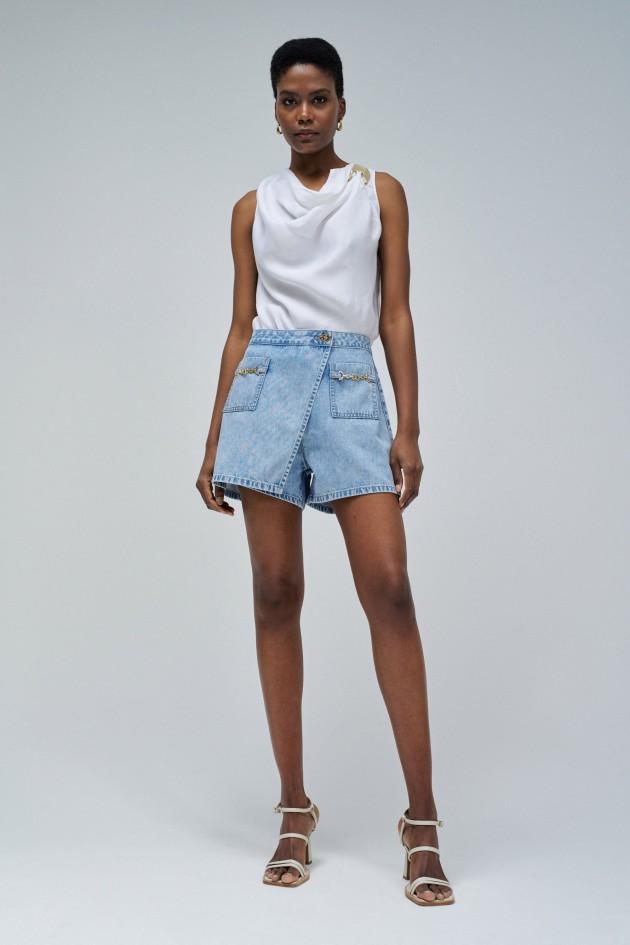 SKORT WITH FRONT POCKETS
