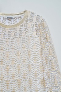 SWEATER WITH GOLDEN SHIMMER