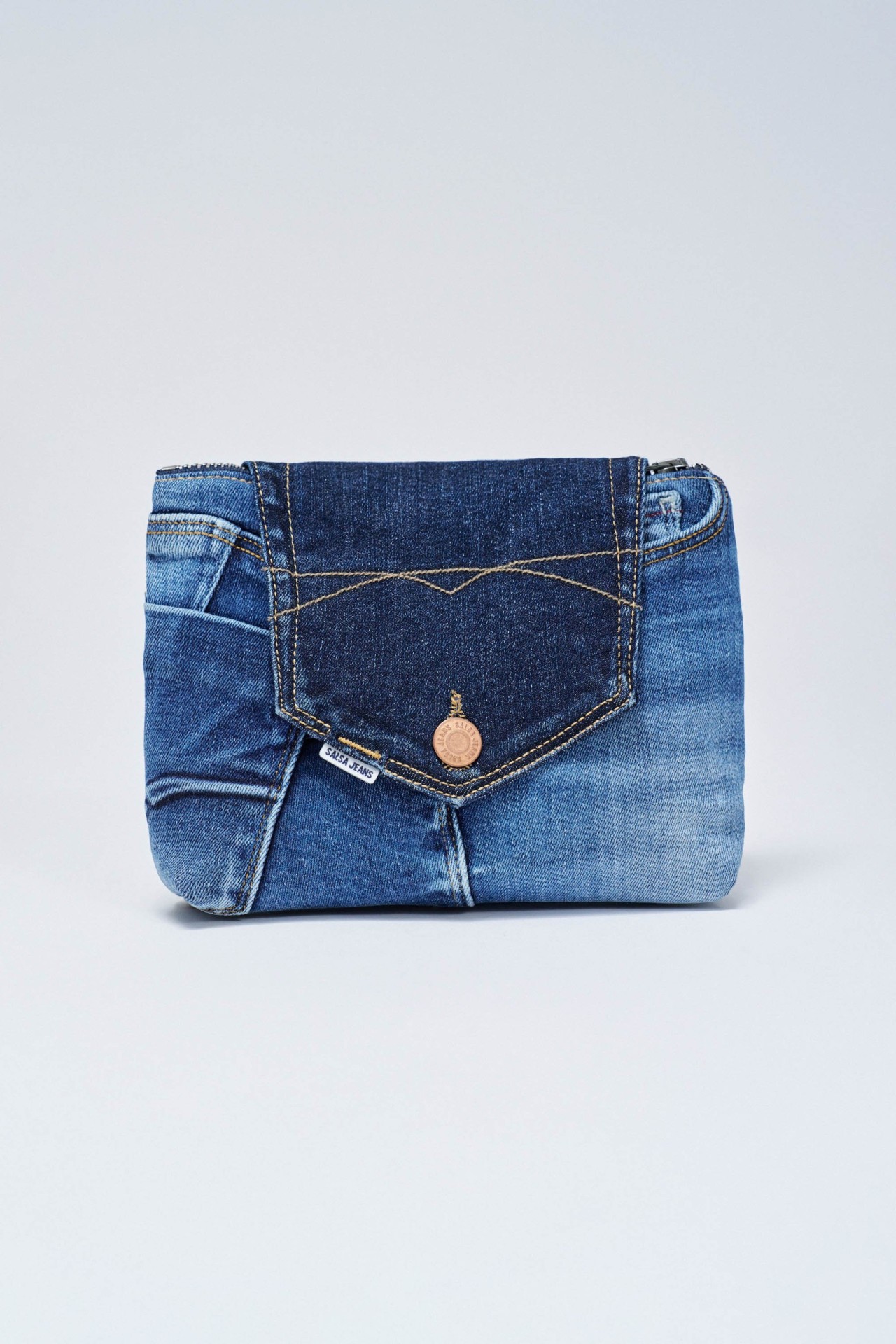 INFINITY TOILETRY BAG DARK BLUE WITH FLAP