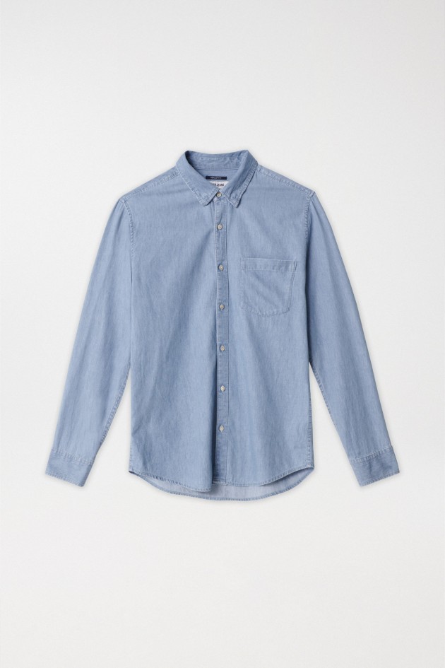 CHEMISE EN DENIM COUPE DROITE