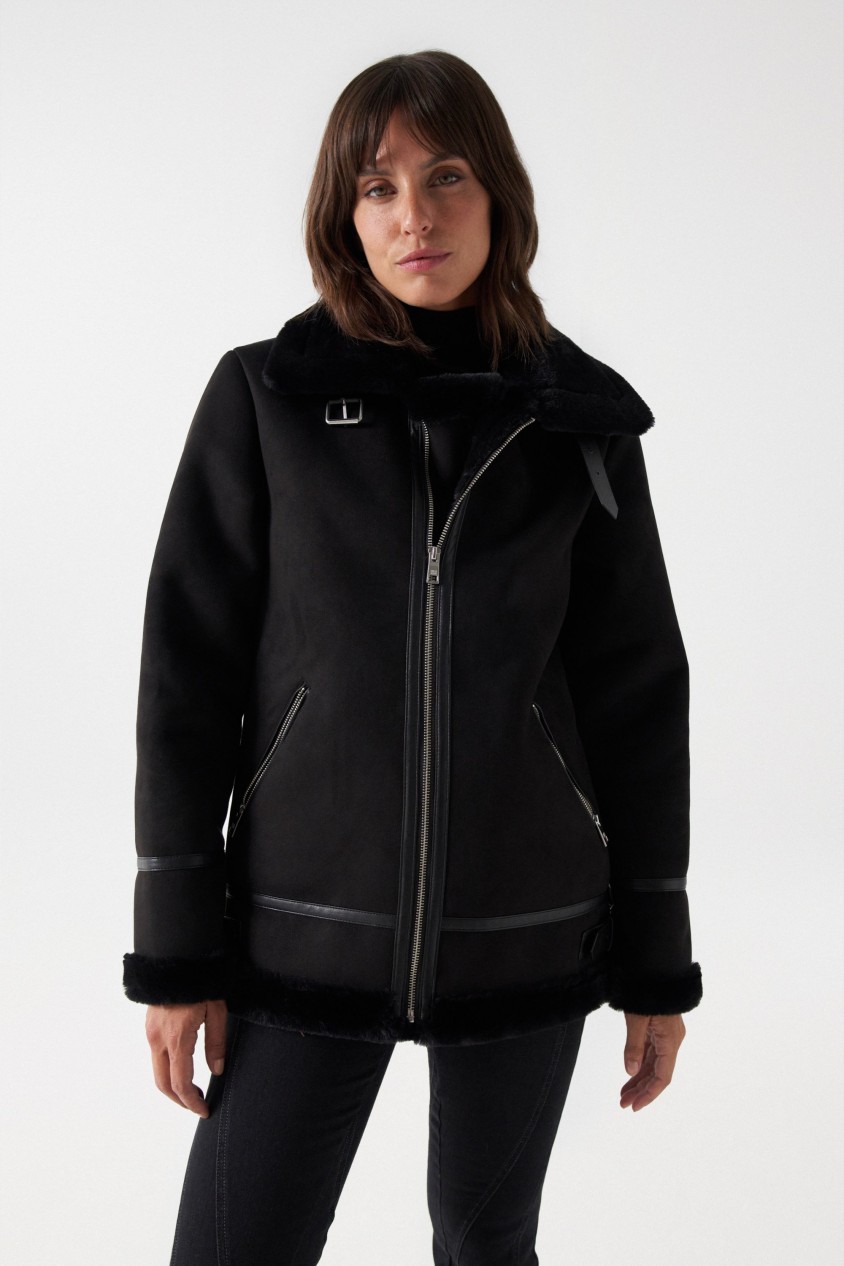 SALSA JEANS 売れ筋商品|||サルサジーンズ ニット&セーター アウター レディース Sweaters Black OTHER COATS REGULAR - SALSA JEANS